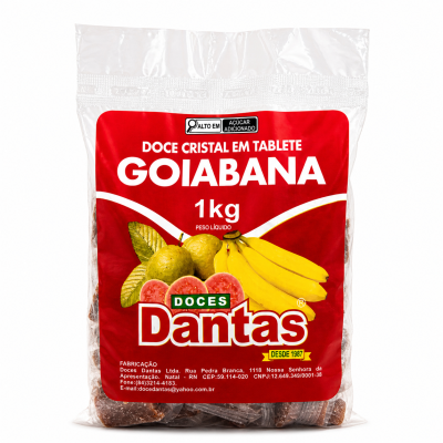 Doce Cristal em Tablete - GOIABANA – 08x1kg